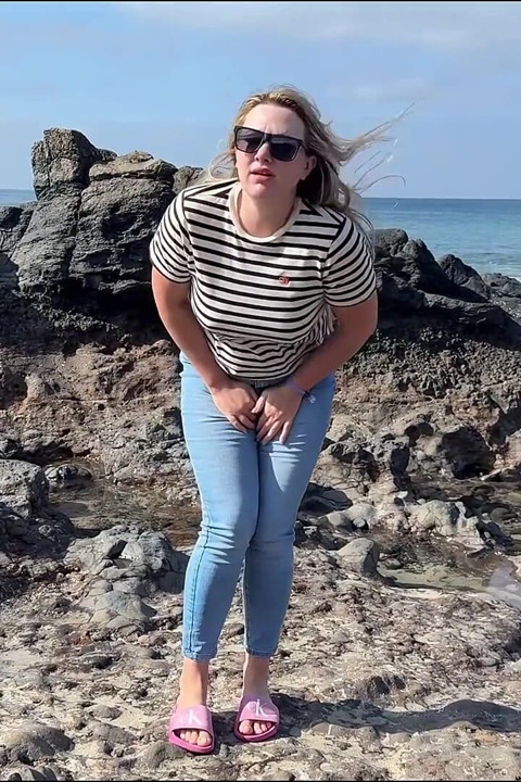 Another Beach Accident - Wet Jeans by the Shoreline