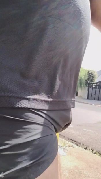 freeballing dare showing off cock and balls in public - part 2