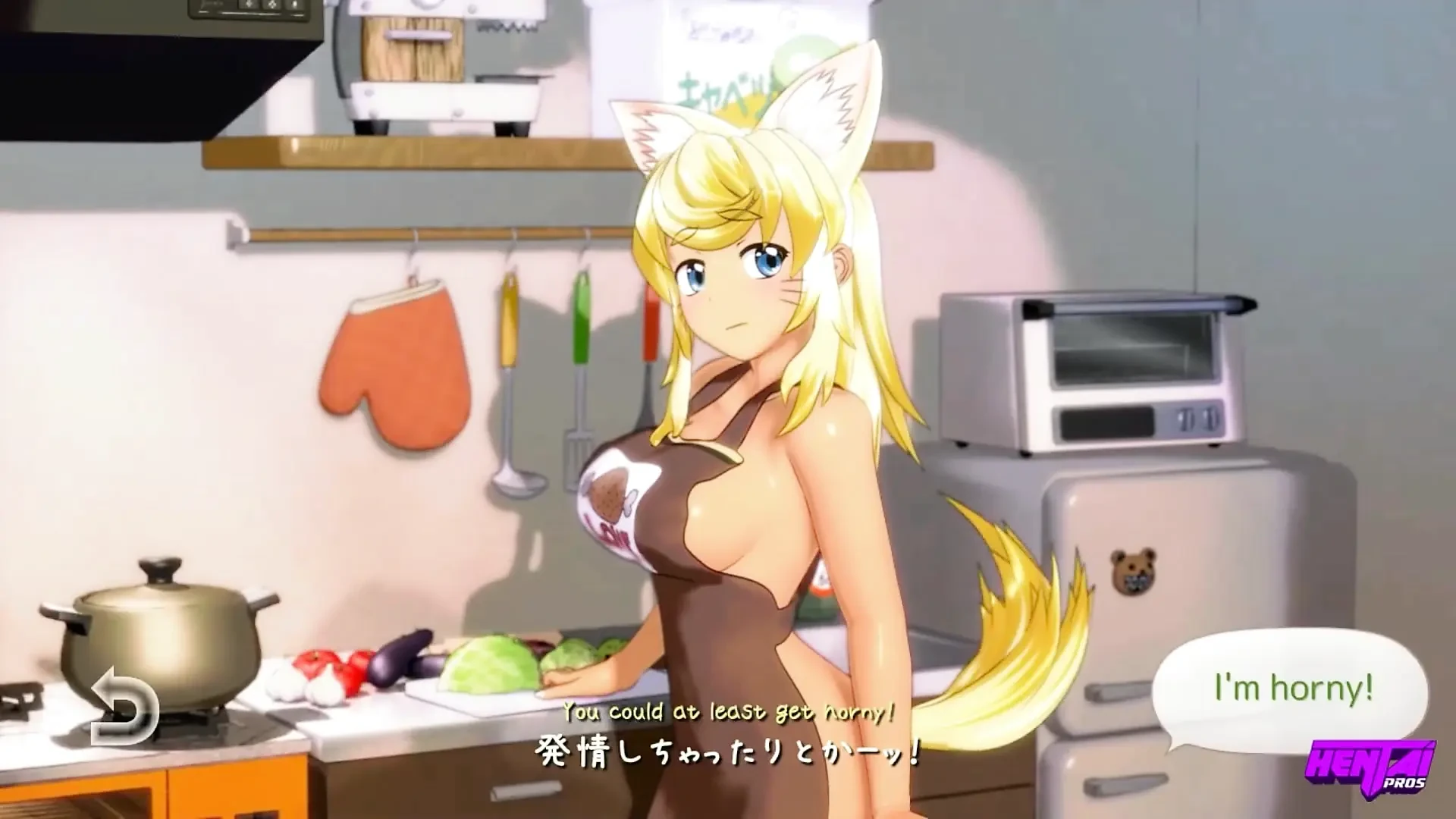HENTAI PROS – Sexy Wolf Girl Maid Serves Up Passion, Pleasure, And Morning Kitchen Fun For Her Lucky Master