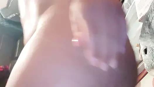 The blonde masturbates very well