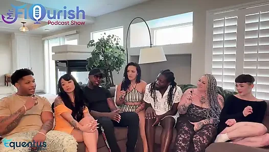 Mrflourish Podcast am Morgen danach in Vegas 8 ppl vor dem Filmen von Episode für ihre komplizierten