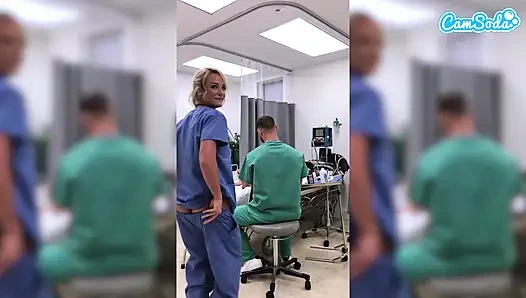 Fitte MILF-krankenschwester Wird Gefeuert, Um Im Krankenhaus Zu Masturbieren