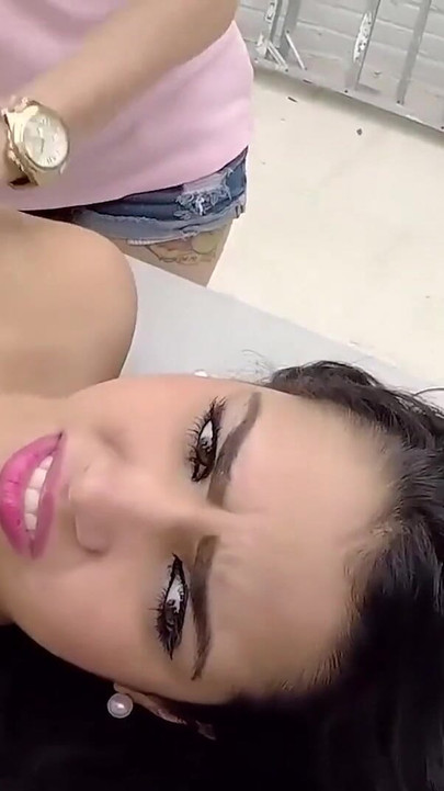 Iconic moment from "BFFS - Innocent Teen Ada Sanchez Used And Fucked By Four Horny Busty Sorority Girls By The Pool"