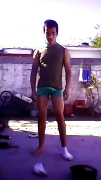 Jesus in excited boxer
