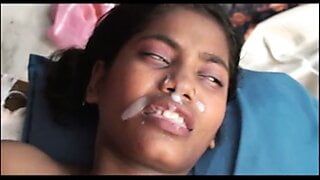 Indische Desi vriendin neuken door vriendje in het Hindi