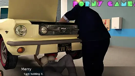 Istri hot proyek - nyepong kontol tanpa diduga di sofa (13)