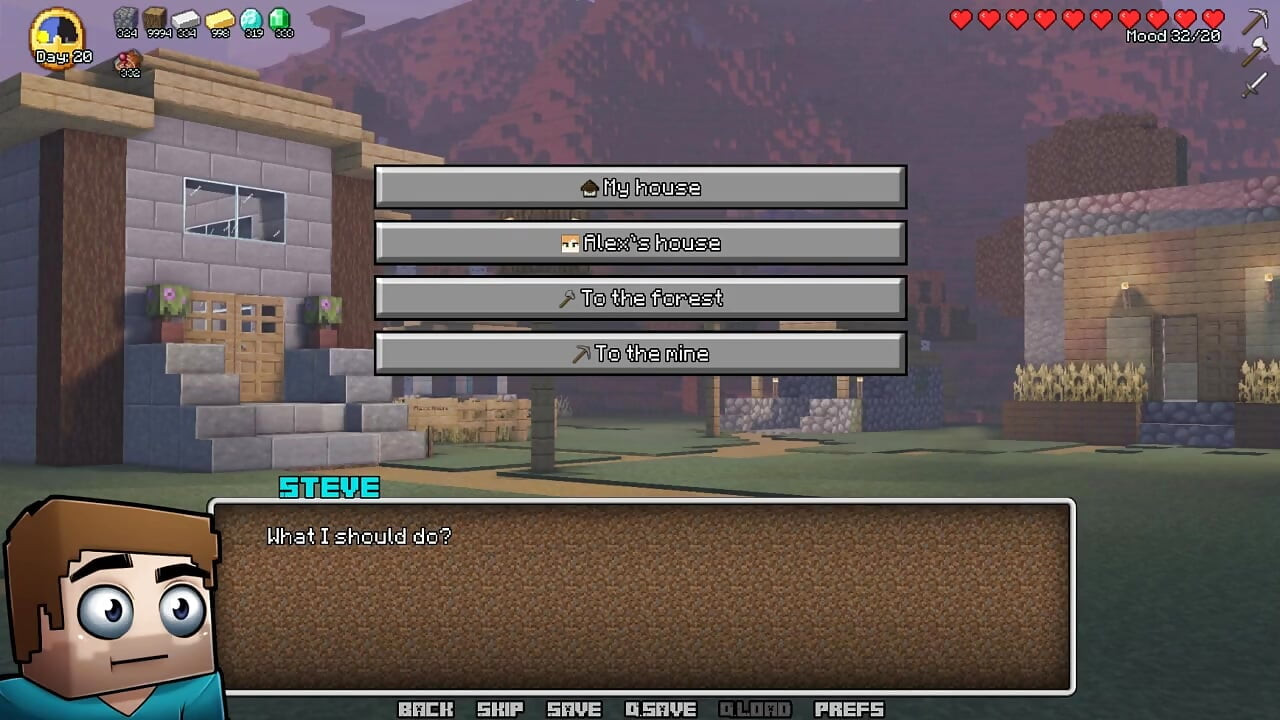 Minecraft azgın zanaat - bölüm 3 - alex Loveskysanhentai tarafından Steve'e sakso çekiyor