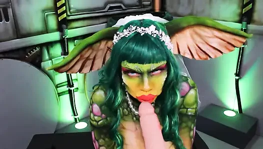 Gremlins | Ibu-ibu super sange ini suka banget dientot habis-habisan sama raksasa!! Greta Cosplay