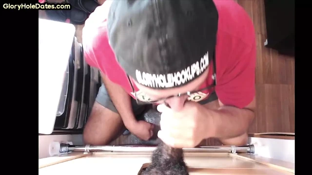 Black cock lover barebacked in gloryhole homemade video