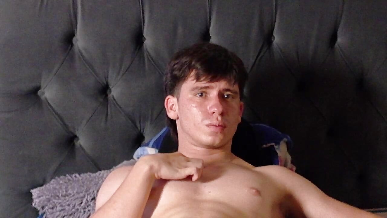 Latin Man Is Naked on His Bed and Shows His Ass