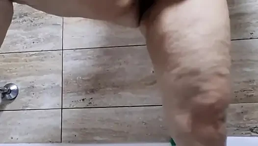 Big Ass Wife Taking a Shower