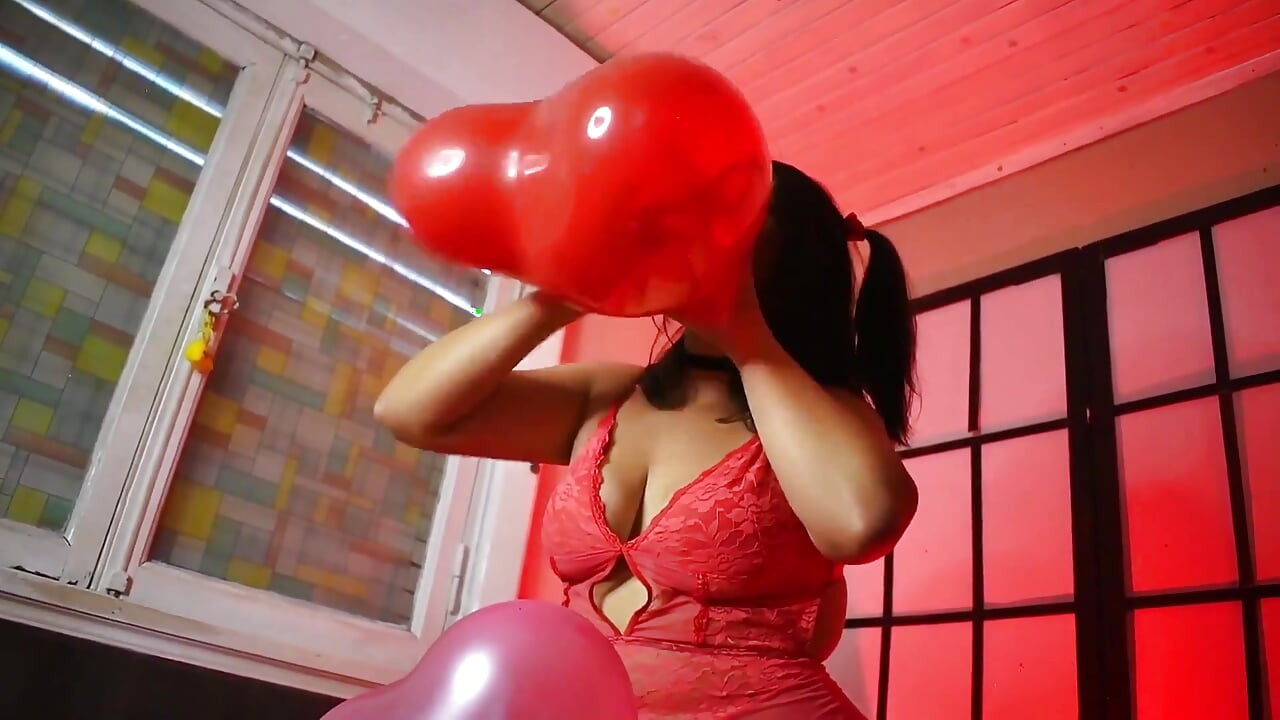 Valentines Date Blow and Pop Balloons for You - Bunny Looner