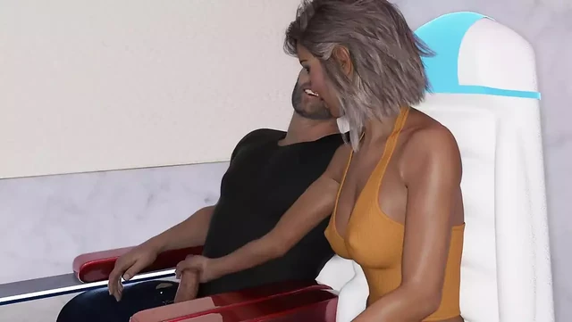 The Adventurous Couple: Wife Is Offering a Handjob to Her Boss on the Plane - Episode 126