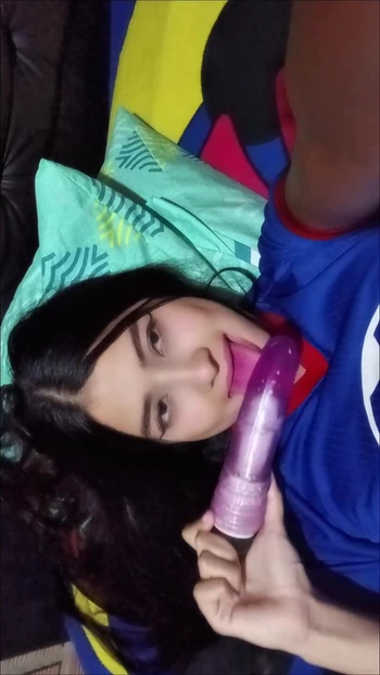 A naughty student masturbates