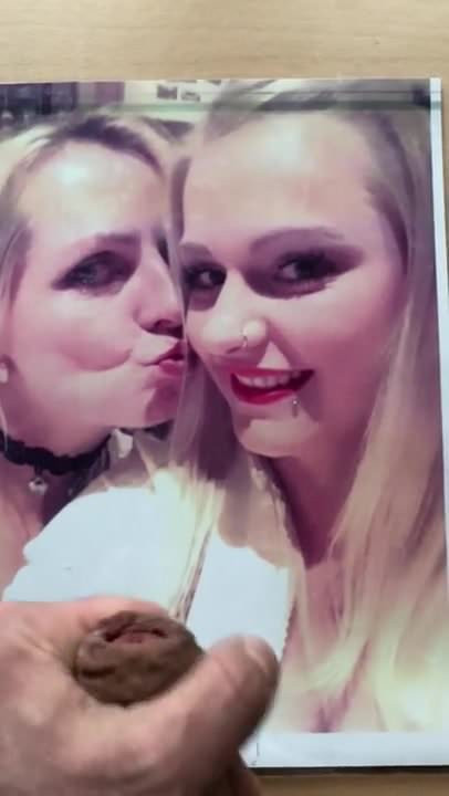 Cum Tribute to hot friend Tatjana and friend 3