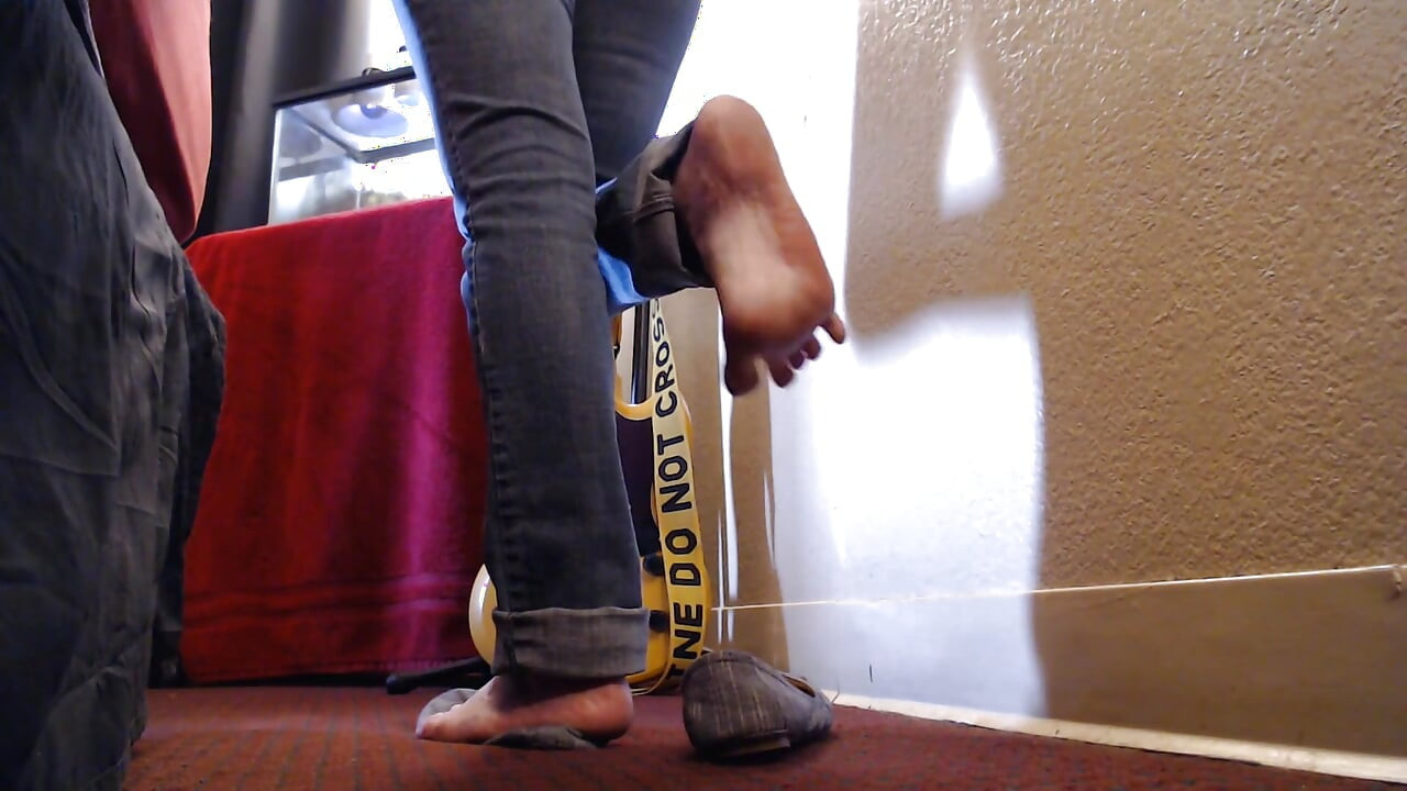 Gray Curly Ballet Flats Shoe Play