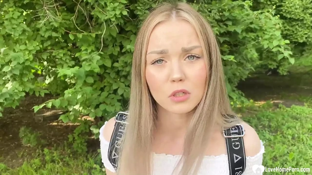 Beautiful blonde gets picked up and fucked