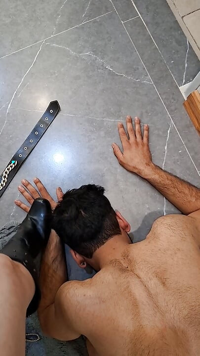 Under My Boots. Her Boots, His Submission