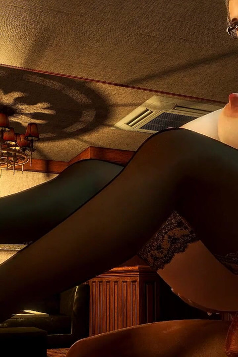 Hot Cougar Is Balancing on a Dick While She Gives a Foojob