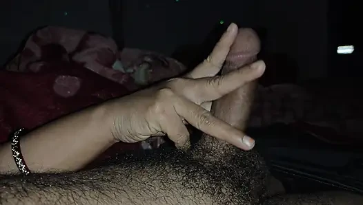 Stepsister shook Stepbrother's big salmon with her hand Hindi StepMOM