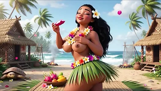 Moana pleasant village günlük çıplak rutin plaj lagünü dövmeli erkeklerle dörtünün de meyvelerini verdi