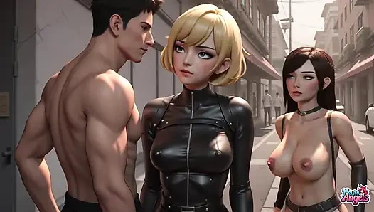 Blue-eyed Blonde Does Anything You Want