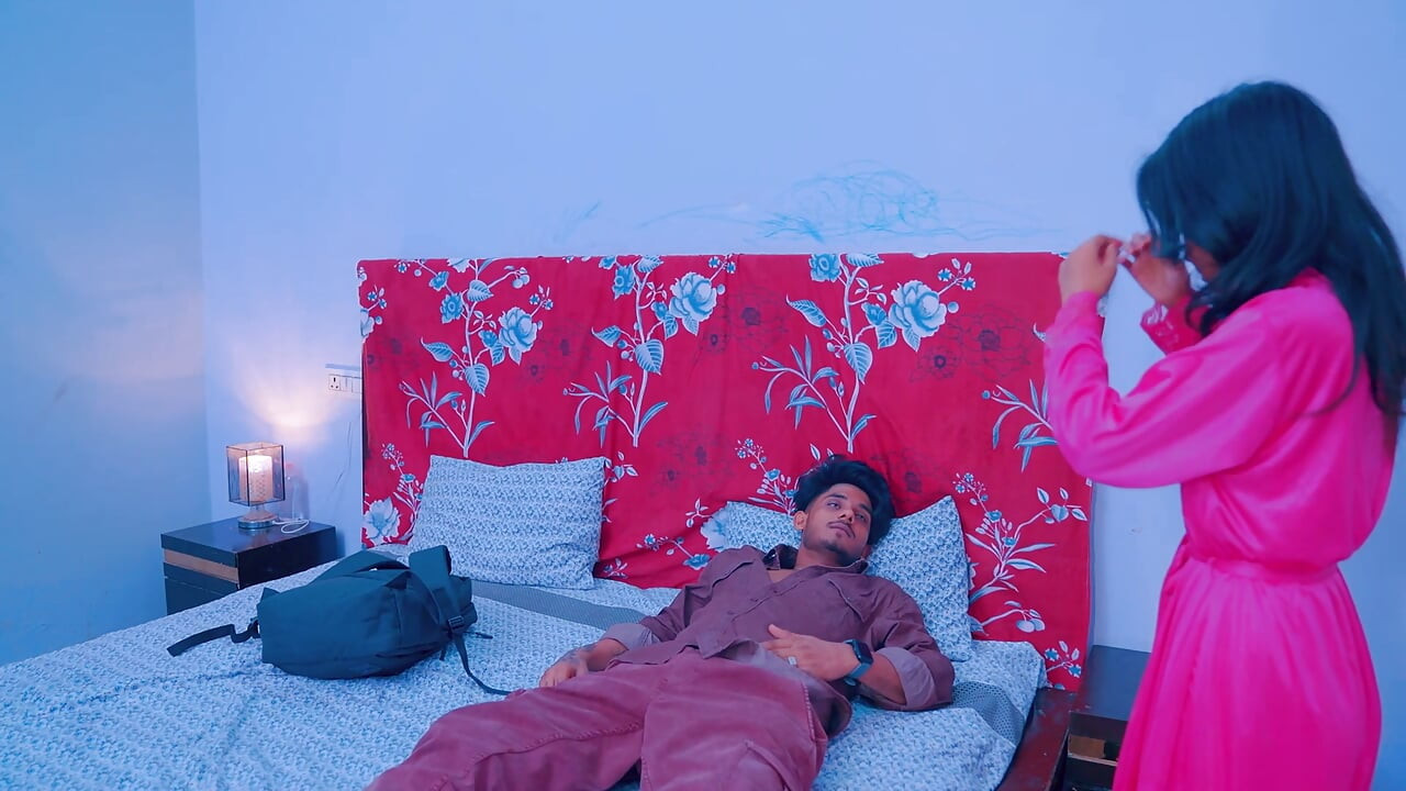Sexy slim stepsister seduced by her stepbrother when their parents not at home