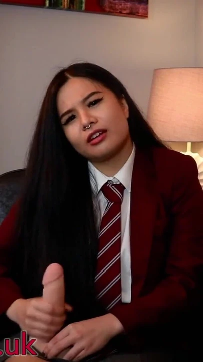 Unforgettable moment from "Schoolgirl Tells You To Wank For Her"