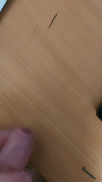 Cum on my desk