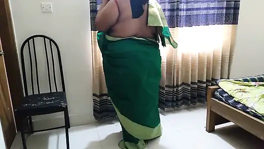 55 Year Old Indonesian Sexy Stepaunty Talking on the Phone When a Guy Fucked Her & Cums a Lot