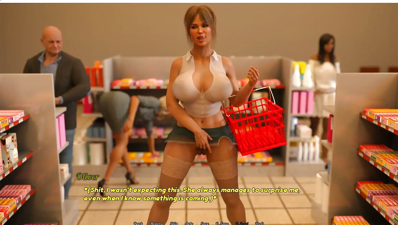 Perfect Housewife -gameplay - Roleplay - Wife Sexy Pussy Under Skirt, Finger and Accidental Penetration