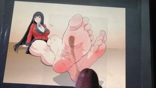 Cum tributo aos pés de yumeko (solicitação de h0rnydick96)