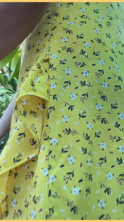 Stunning moment from "Wifey heads out in a cute summer dress braless and looks amazing with her blonde hair."