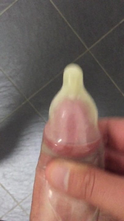 Cum in Condom