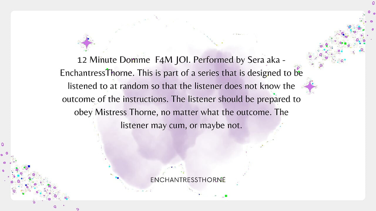 Femdom JOI CEI 07