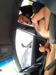 Wank in Car