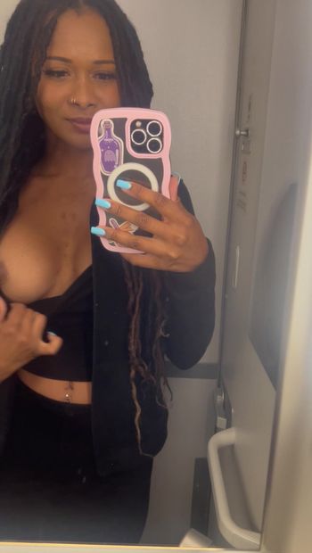 Mile solo- Cum with me while I get to play with myself on my flight