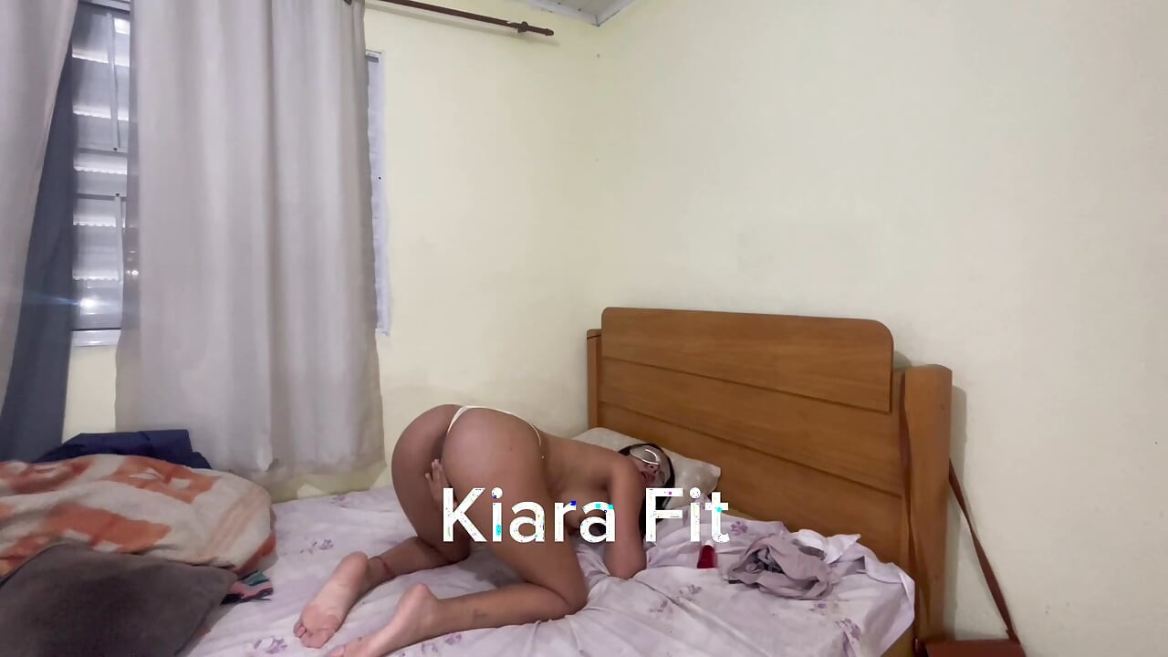 Naughty young girl alone messes up indeed