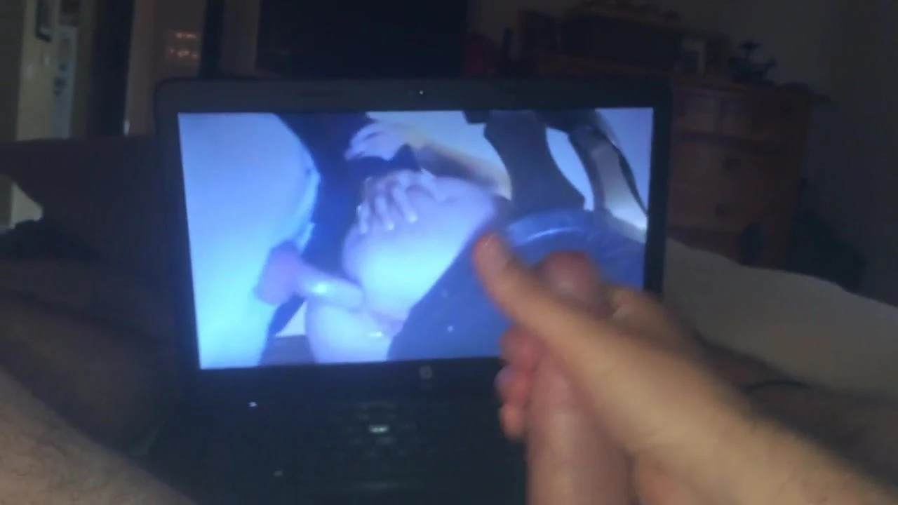 Masturbating to hot surprise anal vid