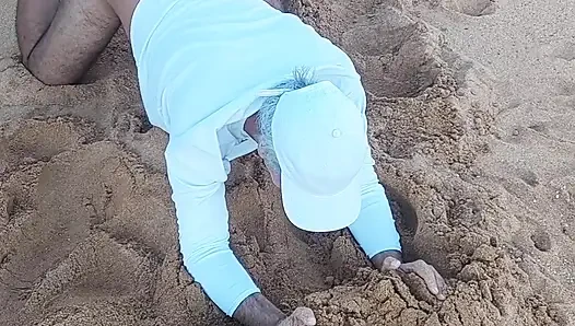 Ladysilva sahilde ateşli bronzlaşmış götüm