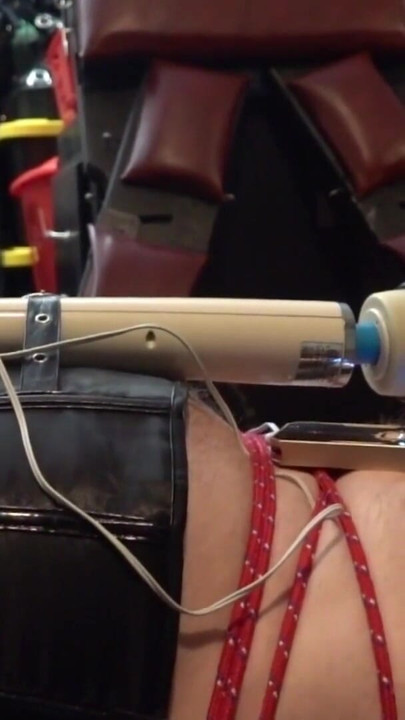 Bondage, Nipple E-stim, Penis Pump and Sounding on the Coffin Bondage Board | Clip 1
