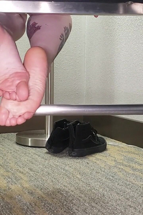 Shoe Removal and Foot Rubbing