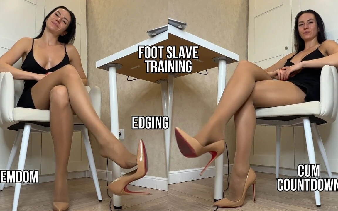 Foot Slave Training: Ignoring & High Heels Worship