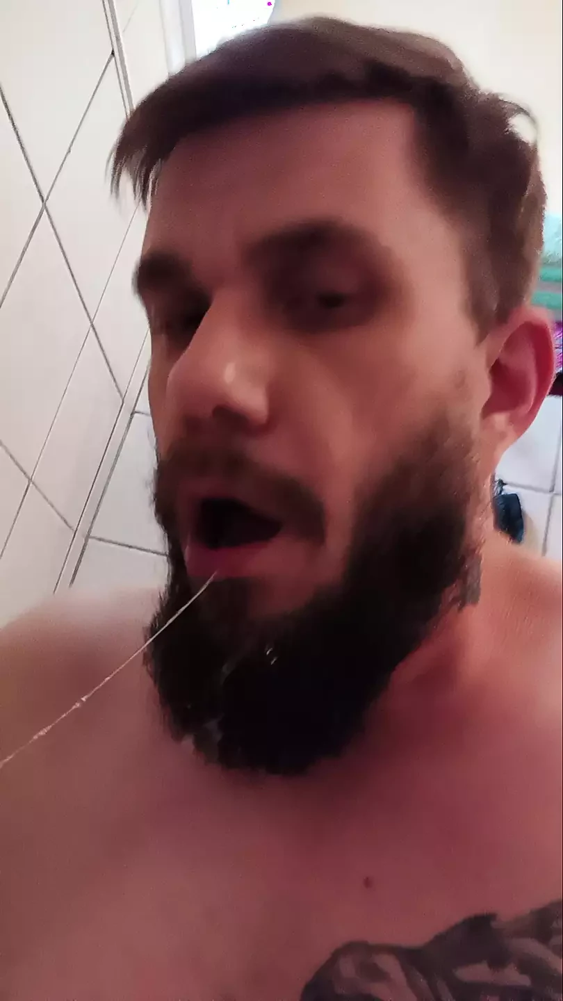 Deep throat with dildo