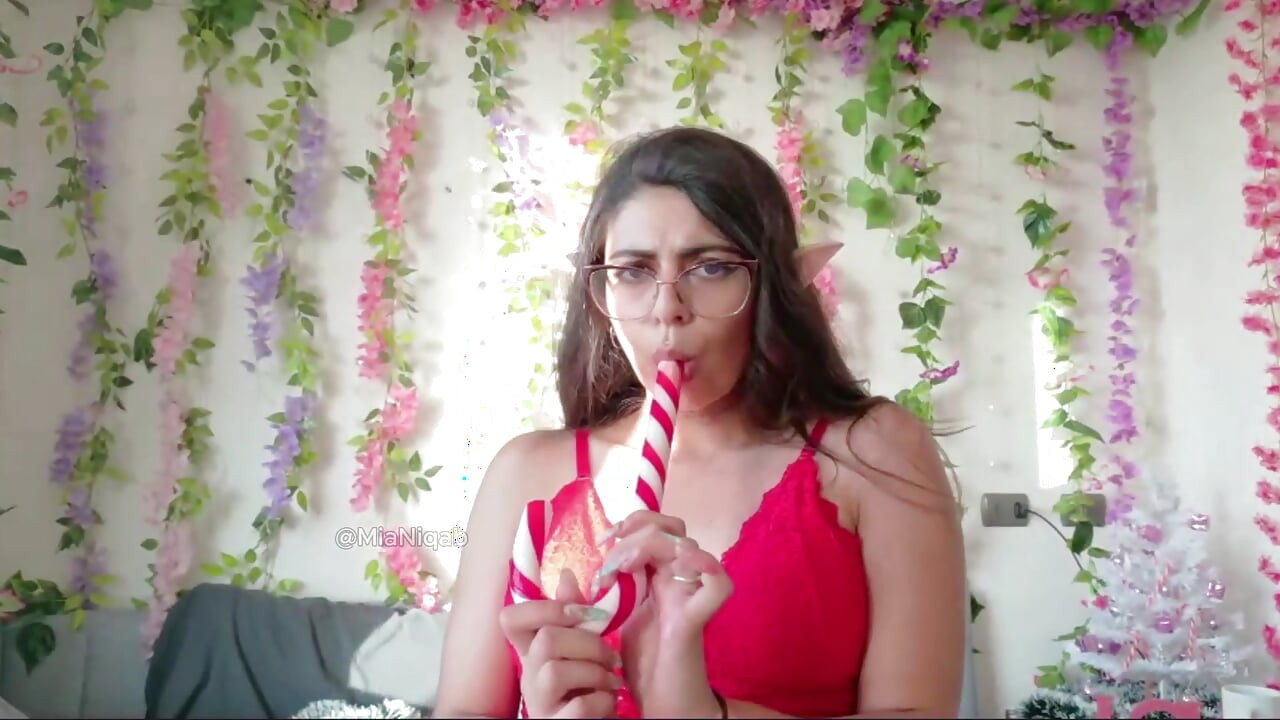 88. Anal Melted Candy Cane Mia Niqab - Christmas Special 2025