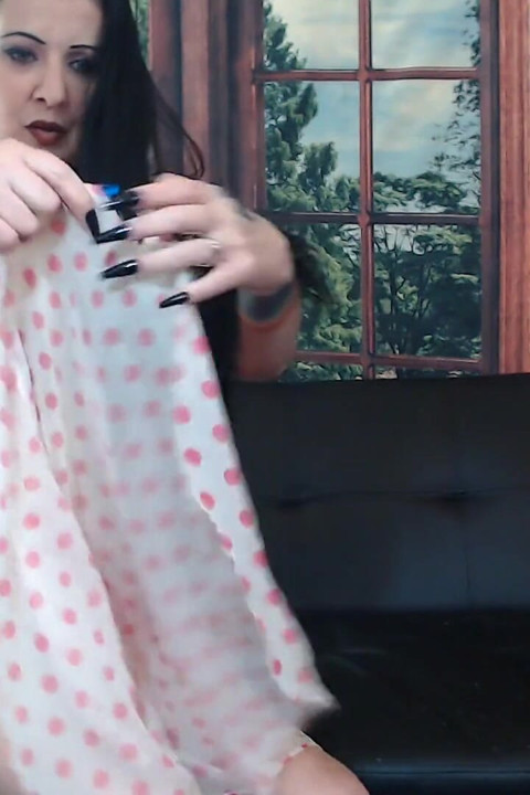 Sheer Polka Dot Nighty Tear up