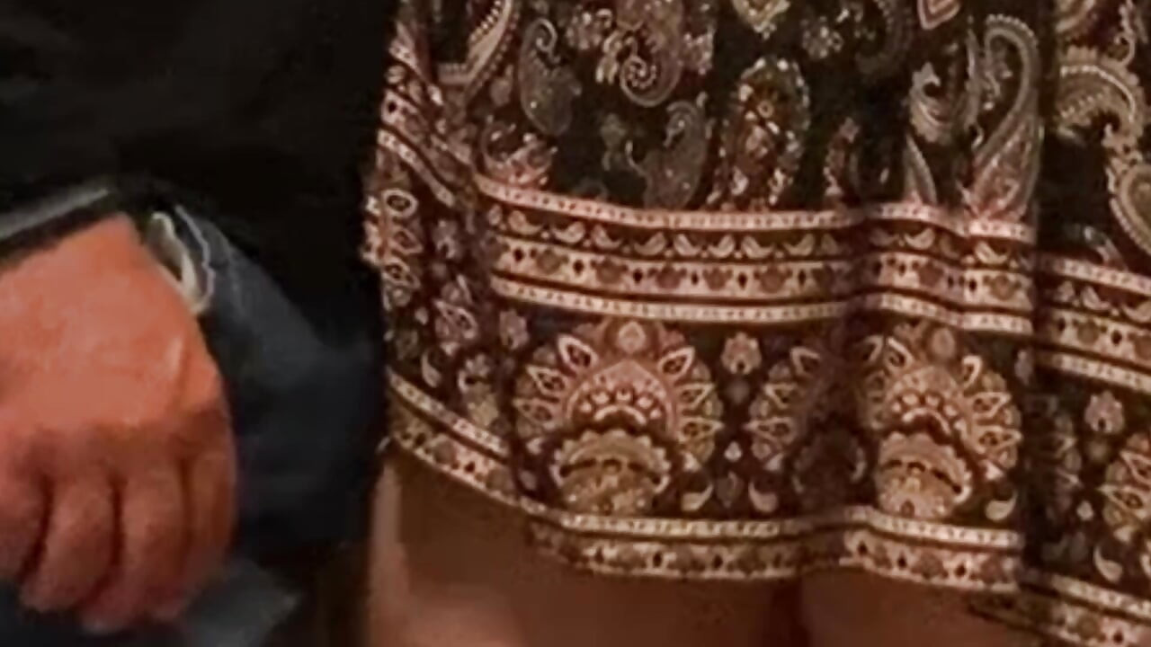 Pervers Stranger Penetreded This Slut Pussy Under Skirt