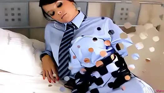 Соблазнение в униформе с участием Саши Трости