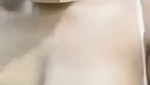 Wow the next door's wife sent a video showing off her big plump milk,