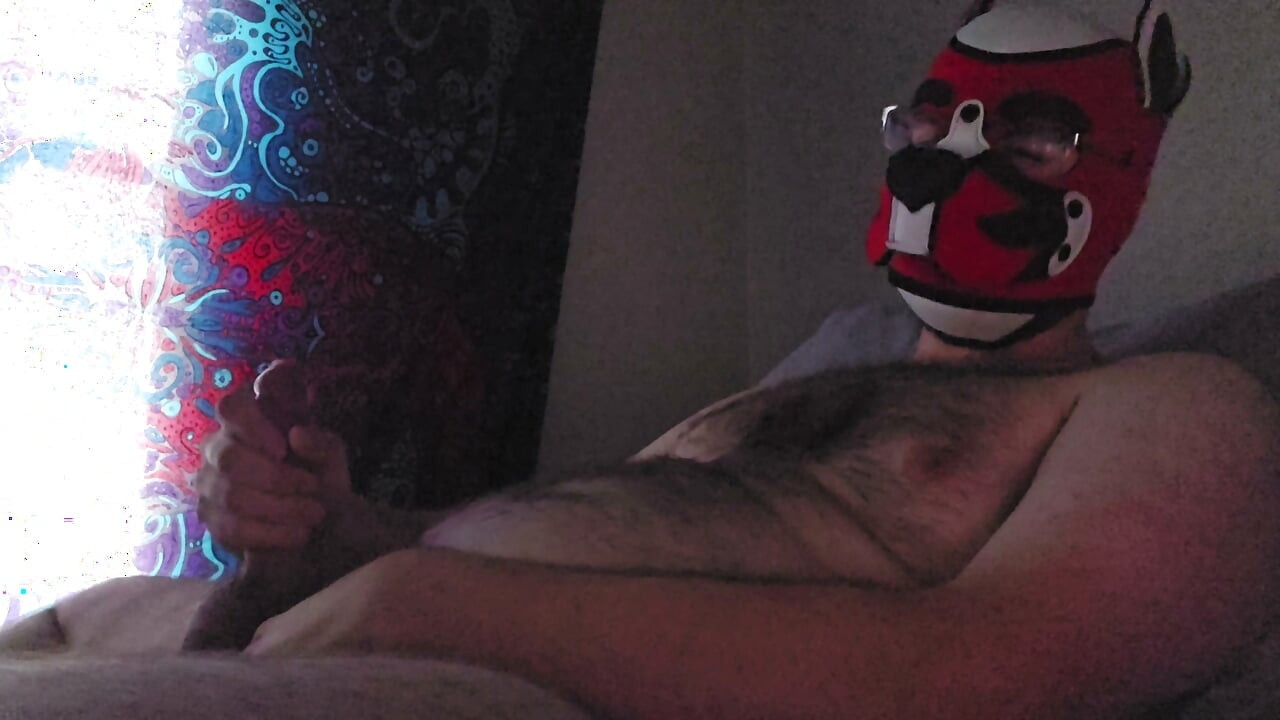 jerking till he cums all over his belly